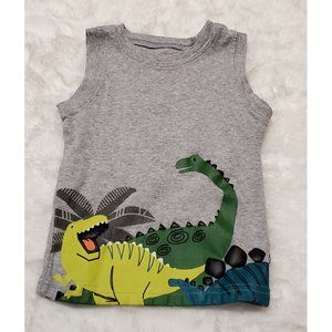 GUC Carter's Just One You 3T Dinosaur Sleeveless Tank Top 100% Cotton Boy Girl